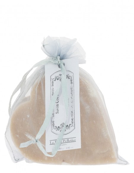 Pochon Organdi Savon Cœur 80 g délicatement parfumé