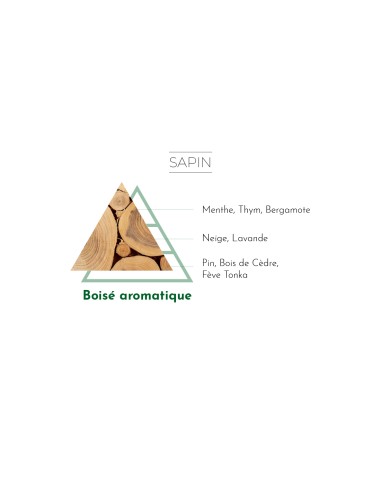 Bougie Parfumée 240 g parfum Sapin